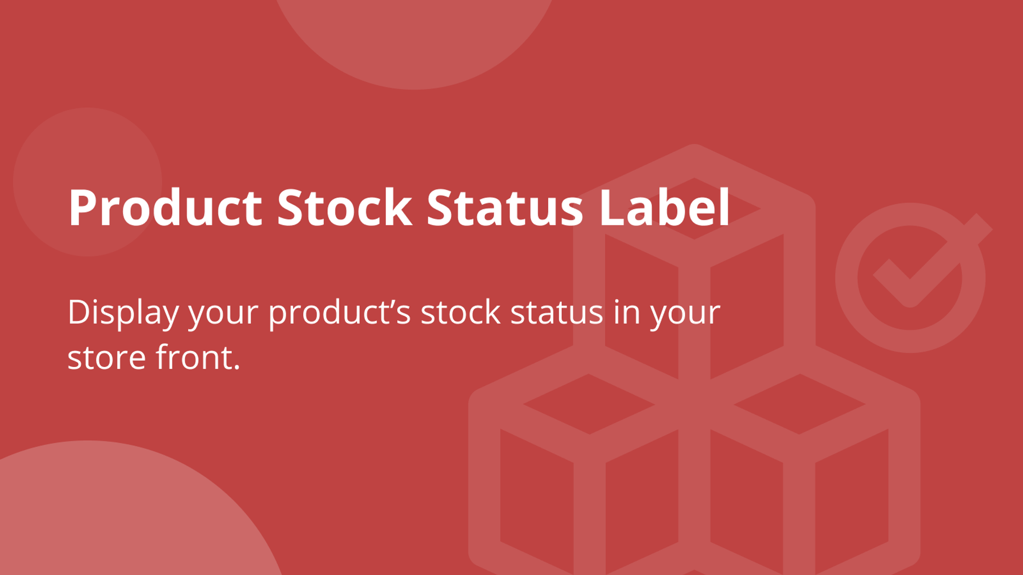 Product Stock Status Label | Shopify App Store